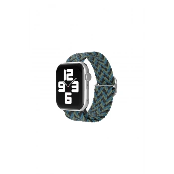 Watch 38mm Kordon (SAAT DEĞİLDİR) - Zigzag Mavi-yeşil