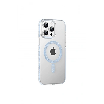 Joko İphone 14 Pro Max Move Taşlı Magsafe Kapak - Mavi