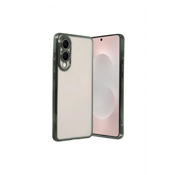 Samsung Galaxy S25 Edge Lensli Silikon - Yeşil