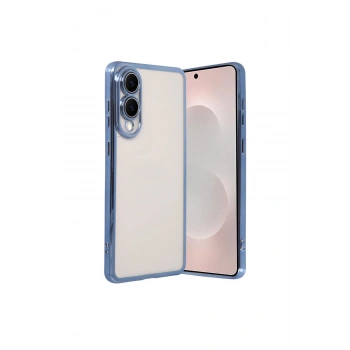 Samsung Galaxy S25 Edge Lensli Silikon - Açık Mavi