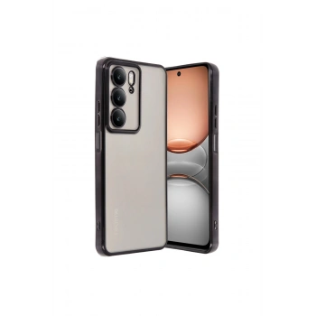 Realme C75 4g Kılıf Lensli Silikon - Siyah