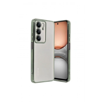 Realme C75 4g Kılıf Lensli Silikon - Yeşil