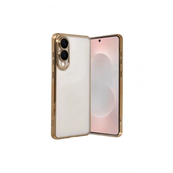 Samsung Galaxy S25 Edge Lensli Silikon - Gold