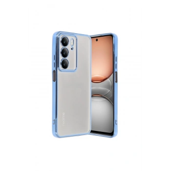 Realme C75 4g Kılıf Lensli Silikon - Açık Mavi