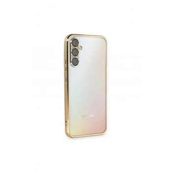 Samsung Galaxy A54 5g Kılıf Lensli Silikon - Gold