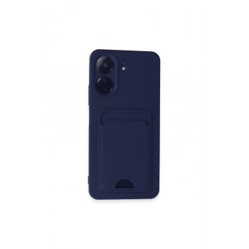 Redmi 13c Kılıf Kelvin Kartvizitli Silikon - Lacivert