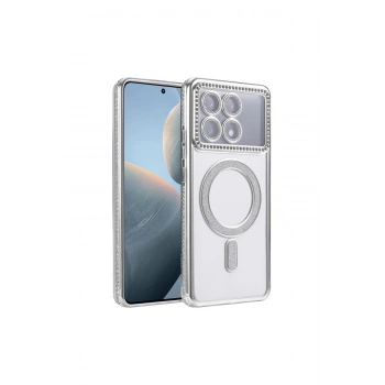 Poco X6 Pro Joke Simli Magneticsafe Kılıf - Gümüş