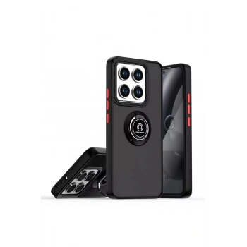 Mi 15 Pro Kılıf Montreal Yüzüklü Silikon Kapak - Siyah