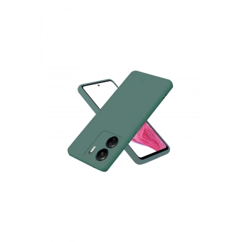 Redmi 13c Kılıf First Silikon - Koyu Yeşil