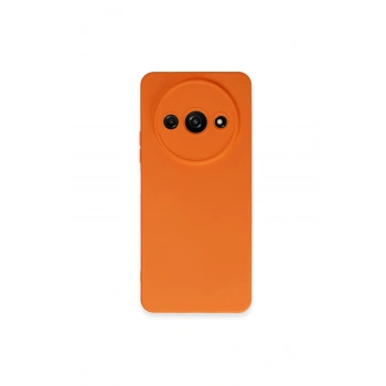 Redmi A3 4g Kılıf Nano İçi Kadife Silikon - Turuncu