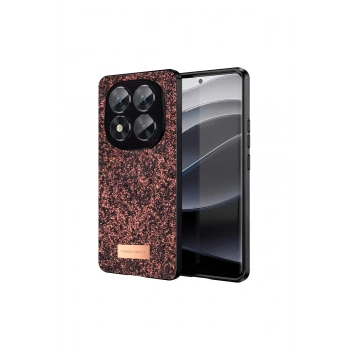 Onegif Redmi Note 14 Pro 5g Bright Simli Kapak - Derin Mor