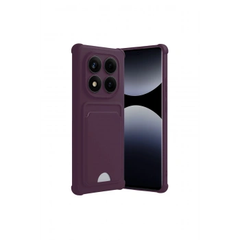 Redmi Note 14 Pro 5g Kelvin Kartvizitli Silikon - Derin Mor