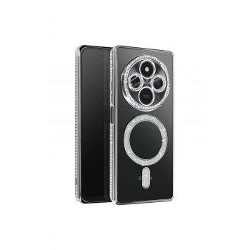 Redmi 14c Joke Simli Magneticsafe Kılıf - Gümüş