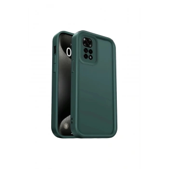 Redmi 10 2022 Kılıf Viera Silikon - Koyu Yeşil