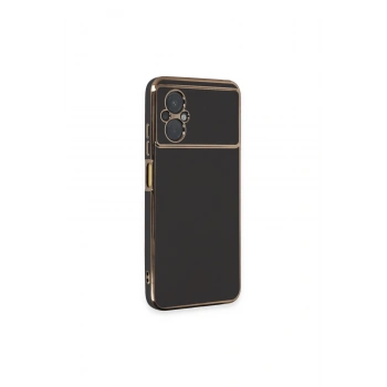 Poco M5 Kılıf Volet Silikon - Siyah