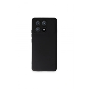 Poco X6 Pro Kılıf Nano İçi Kadife Silikon - Siyah