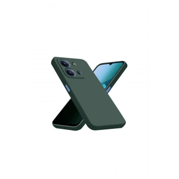 Redmi 15c 4g Nano İçi Kadife Silikon - Koyu Yeşil