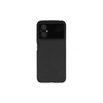 Poco M5 Kılıf Loop Deri Silikon - Siyah