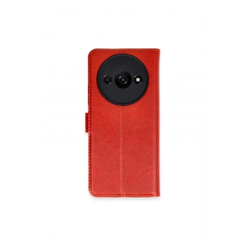 Redmi A3 4g Kılıf Trend S Plus Kapaklı Kılıf - Kırmızı