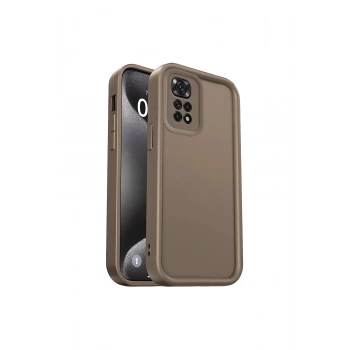 Redmi 10 2022 Kılıf Viera Silikon - Kahverengi