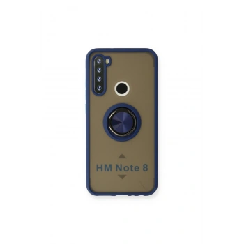 Redmi Note 8 Kılıf Montreal Yüzüklü Silikon Kapak - Lacivert