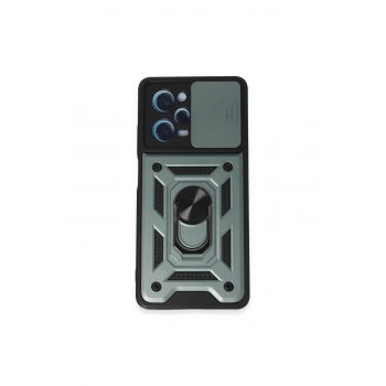 Redmi Note 12 Pro 5g Kılıf Pars Lens Yüzüklü Silikon - Yeşil