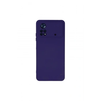 Poco X4 Pro 5g Kılıf Nano İçi Kadife Silikon - Mor
