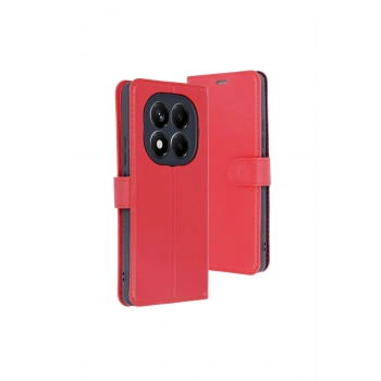 Redmi Note 14 Pro 5g Kılıf Trend S Plus Kapaklı Kılıf - Kırmızı