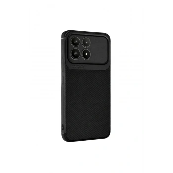 Poco F8 Pro Auto Focus Karbon Kapak - Siyah