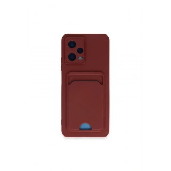 Redmi Note 12 4g Kılıf Kelvin Kartvizitli Silikon - Bordo