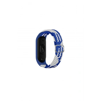 Mi Band 7 Kordon (SAAT DEĞİLDİR) - Mavi-beyaz
