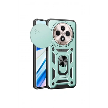 Redmi 14c Kılıf Pars Lens Yüzüklü Silikon - Yeşil