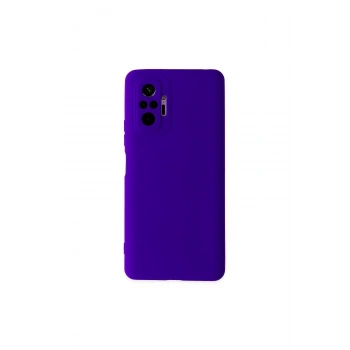 Redmi Note 10 Pro Kılıf Nano İçi Kadife Silikon - Mor