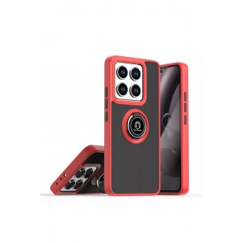 Mi 15 Pro Kılıf Montreal Yüzüklü Silikon Kapak - Kırmızı