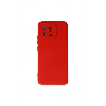 Mi 13 Kılıf Nano İçi Kadife Silikon - Kırmızı
