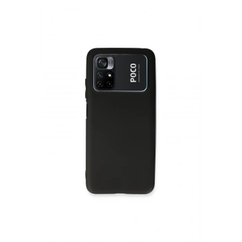 Poco M4 Pro 4g Kılıf First Silikon - Siyah