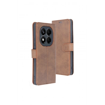 Redmi Note 14 4g Kılıf Trend S Plus Kapaklı Kılıf - Taba