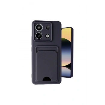 Redmi Note 13 Pro 5g Kılıf Kelvin Kartvizitli Silikon - Siyah