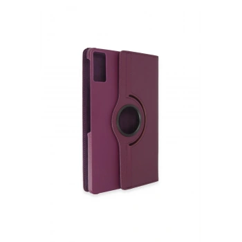 Redmi Pad Se Kılıf 360 Tablet Deri Kılıf - Mürdüm