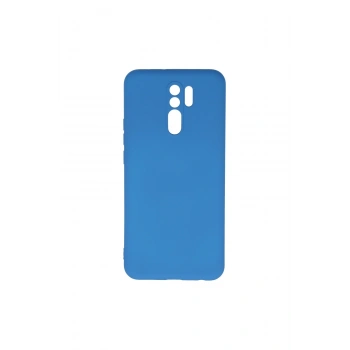 Redmi 9 Kılıf Nano İçi Kadife Silikon - Mavi