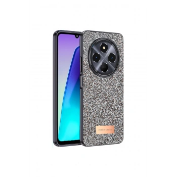 Onegif Redmi 14c Bright Simli Kapak - Gold