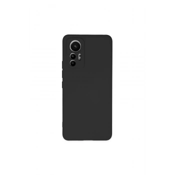 Mi 12 Lite Kılıf Nano İçi Kadife Silikon - Siyah