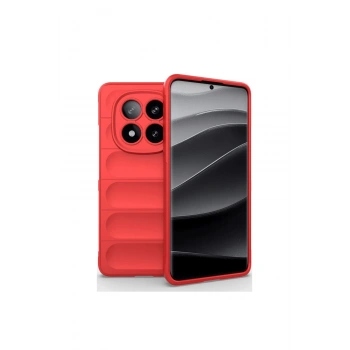 Redmi Note 14 Pro 5g Kılıf Optimum Silikon - Kırmızı