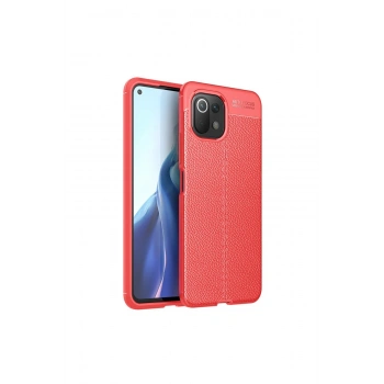 Mi 11 Lite Kılıf Auto Focus Kapak - Kırmızı