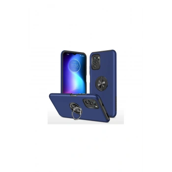 Poco F3 Kılıf Elit Yüzüklü Kapak - Lacivert