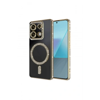 Redmi 13c Joke Simli Magneticsafe Kılıf - Gold