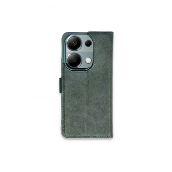 Redmi Note 13 Pro 4g Kılıf Trend S Plus Kapaklı Kılıf - Yeşil