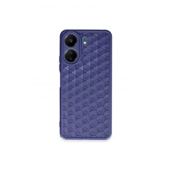 Redmi 13c Kılıf Petek Silikon Kapak - Lacivert