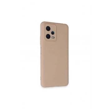 Redmi Note 12 5g Kılıf Nano İçi Kadife Silikon - Pudra