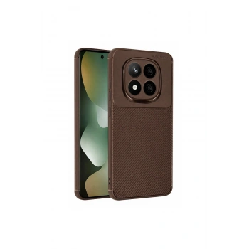 Redmi Note 15 Pro 4g Auto Focus Karbon Kapak - Kahverengi